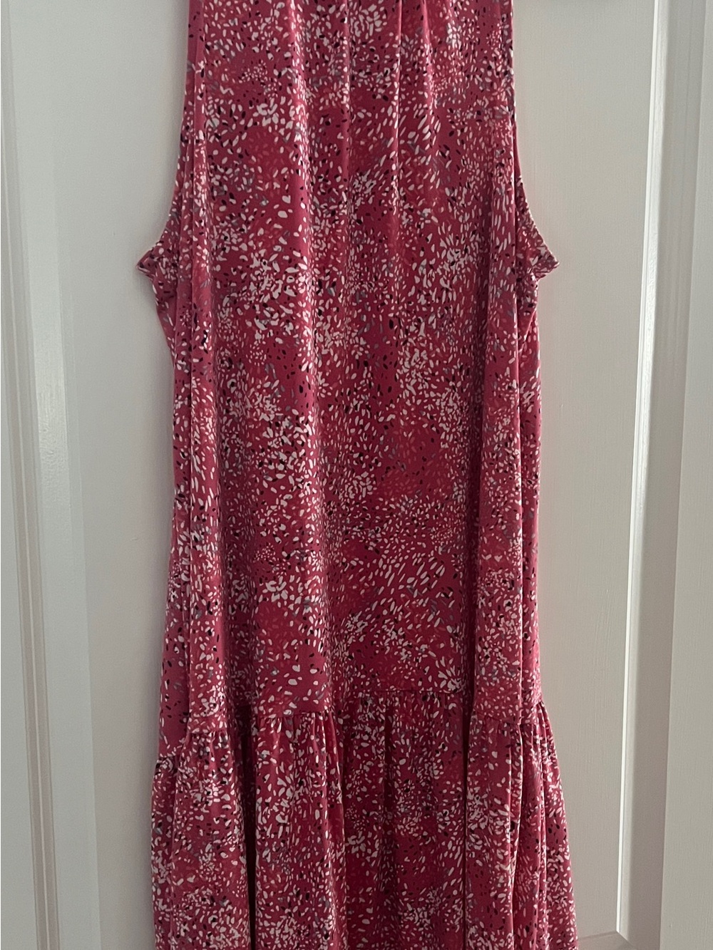 Banana Republic Rose Pink Printed Sleeveless Casual Dress